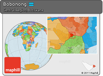 Political Location Map of Bobonong