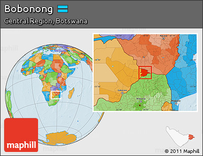 Political Location Map of Bobonong