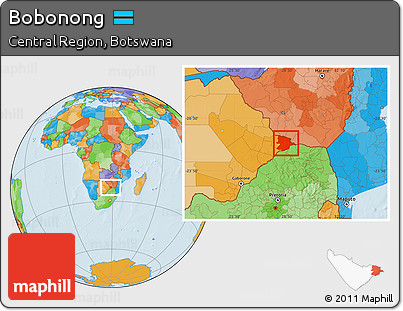 Political Location Map of Bobonong