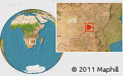 Satellite Location Map of Bobonong