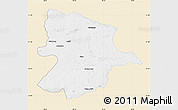 Classic Style Map of Bobonong, single color outside