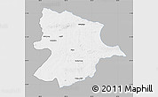 Gray Map of Bobonong, single color outside