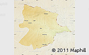 Physical Map of Bobonong, lighten