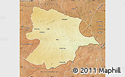 Physical Map of Bobonong, satellite outside