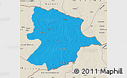 Political Map of Bobonong, shaded relief outside
