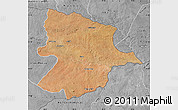Satellite Map of Bobonong, desaturated