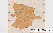 Satellite Map of Bobonong, lighten