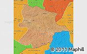 Satellite Map of Bobonong, political outside