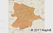 Satellite Map of Bobonong, shaded relief outside