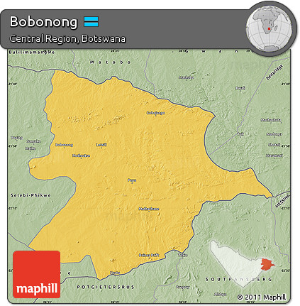 Savanna Style Map of Bobonong