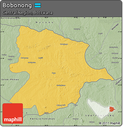 Savanna Style Map of Bobonong