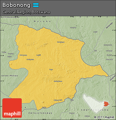 Savanna Style Map of Bobonong
