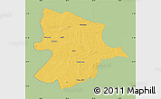 Savanna Style Map of Bobonong, single color outside