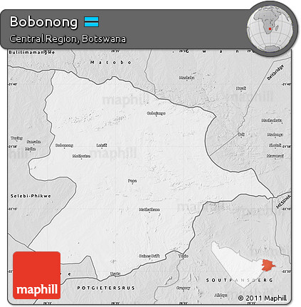 Silver Style Map of Bobonong