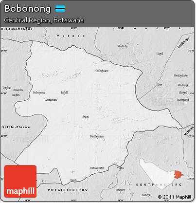 Silver Style Map of Bobonong