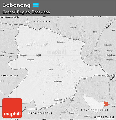Silver Style Map of Bobonong