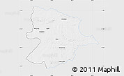 Silver Style Map of Bobonong, single color outside