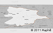 Gray Panoramic Map of Bobonong