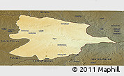 Physical Panoramic Map of Bobonong, darken
