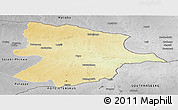 Physical Panoramic Map of Bobonong, desaturated