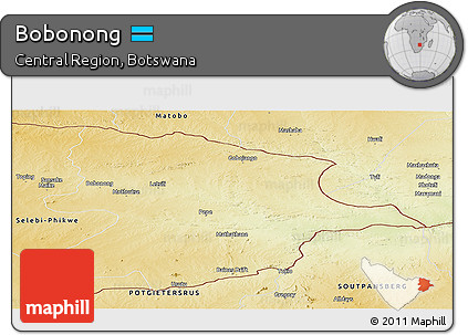 Physical Panoramic Map of Bobonong