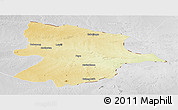 Physical Panoramic Map of Bobonong, lighten, desaturated