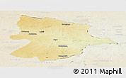 Physical Panoramic Map of Bobonong, lighten