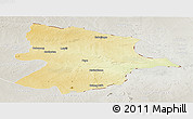 Physical Panoramic Map of Bobonong, lighten, semi-desaturated