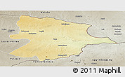 Physical Panoramic Map of Bobonong, semi-desaturated