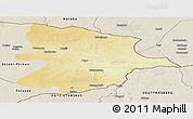 Physical Panoramic Map of Bobonong, shaded relief outside