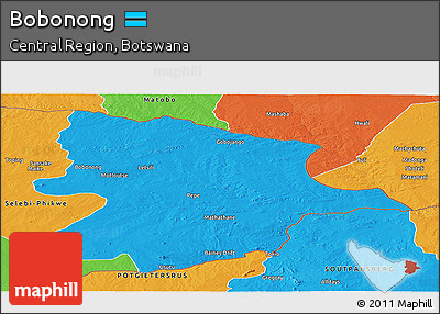 Political Panoramic Map of Bobonong