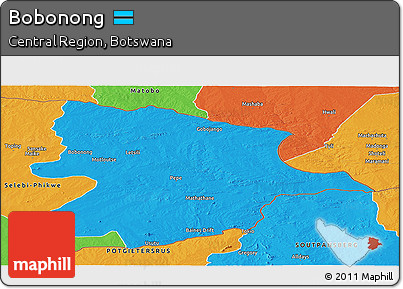 Political Panoramic Map of Bobonong