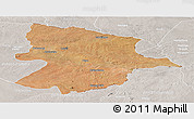 Satellite Panoramic Map of Bobonong, lighten, semi-desaturated