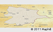 Shaded Relief Panoramic Map of Bobonong, physical outside