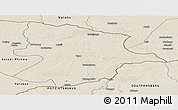 Shaded Relief Panoramic Map of Bobonong