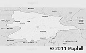 Silver Style Panoramic Map of Bobonong