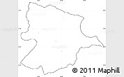 Blank Simple Map of Bobonong, cropped outside, no labels