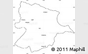 Blank Simple Map of Bobonong, cropped outside
