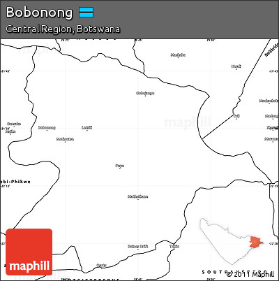 Blank Simple Map of Bobonong
