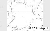 Blank Simple Map of Bobonong, no labels