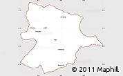 Classic Style Simple Map of Bobonong, cropped outside
