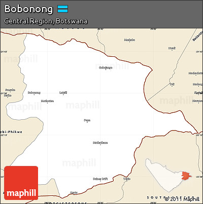 Classic Style Simple Map of Bobonong