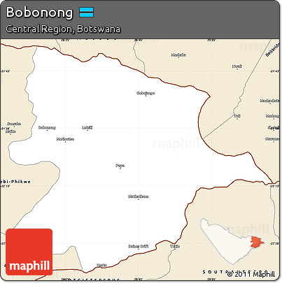 Classic Style Simple Map of Bobonong