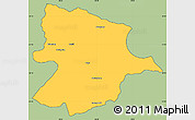 Savanna Style Simple Map of Bobonong, cropped outside