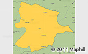 Savanna Style Simple Map of Bobonong