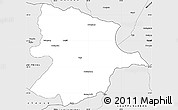 Silver Style Simple Map of Bobonong