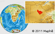 Physical Location Map of Letlhakane