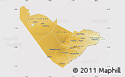 Physical Map of Central Region, cropped outside