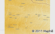 Physical 3D Map of Selebi-Phikwe