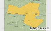 Savanna Style 3D Map of Selebi-Phikwe